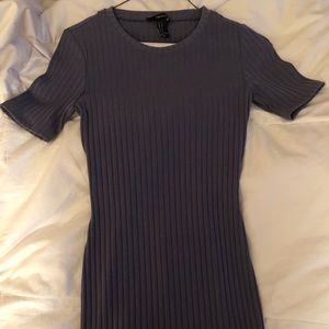 Form fitting greyish blue forever 21 dress
